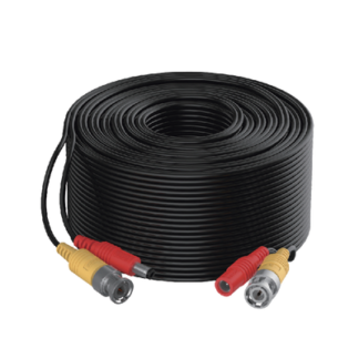 Cable Coaxial Siames / Mini RG59 + Alimentación / 20 m (65.6 ft) / CCA / 1080p a 4K / Interior y Exterior