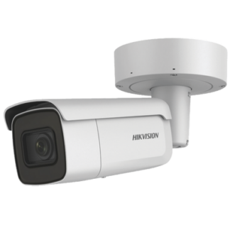 Bala IP 4 Megapixel / 50 mts IR EXIR / Exterior IP67 / IK10 / WDR 120 dB / PoE + / Audio y Alarmas / Lente Mot. 2.8 a 12 mm / Videoanaliticos Integrados