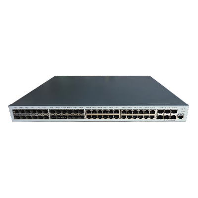 Switch Administrable Capa 3 / 24 puertos RJ45 Gigabit + 24 SFP + 6 SFP+ 10G / 598 Gbps / 1.44 x 0.14 x 1.15 pies