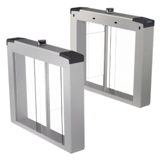 Torniquete Swing Bidireccional / Reconocimiento Facial 100,000 Rostros / Lector Mifare 200,000 Tarjetas / 5,000,000 MCBF / 4 Sensores dToF / Paso 20-60 Personas/min / Carril 65 o 90 cm (25.6 o 35.4 in) / Wi-Fi AP y RJ45