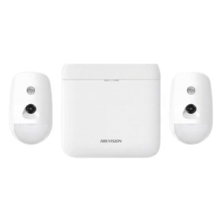 Kit de Alarma Inalámbrica / 48 Zonas / 2 PIRCAM con Videoverificación / Batería de Respaldo 12 h / Inmunidad a Mascotas 30 kg / Comunicación 433 MHz