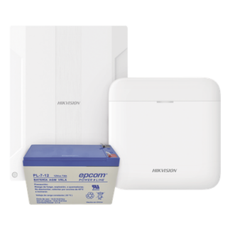 Kit de Alarma Inalámbrico / 48 Zonas Inalámbricas / Expansión 16 Zonas Cableadas / 433 MHz AES-128 / Batería de Respaldo 7 Ah