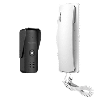 Kit de Audioportero Analógico / 2 Hilos Calibre 18 / 2 Relevadores Independientes / Ajuste de Volumen y Tonos / IP55