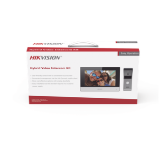Kit de Videoportero Híbrido / Pantalla Táctil 7" / Videollamada a Smartphone / IP65 / 4 Hilos + Wi-Fi/Ethernet / 720x576p