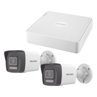 Kit de Videovigilancia IP / 2 Megapixel / NVR 4 Canales con 4 Puertos PoE / 2 Cámaras Bala / ColorVu Lite 20 m (65.6 ft) / IR 30 m (98.4 ft) / AcuSense Lite