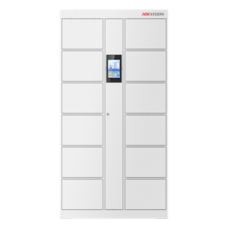 Locker Inteligente / 12 Espacios / Expansión 16 Lockers / Reconocimiento Facial 20,000 Rostros / Pantalla Táctil 8" / TCP-IP y RS485 / Interior