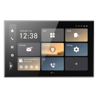 Monitor Táctil de Gestión de Seguridad / Pantalla IPS 10.1" Full HD+ 1920x1200 / Android 14 / Wi-Fi 6 / PoE / Gestión 17 Videoporteros 16 Cámaras IP