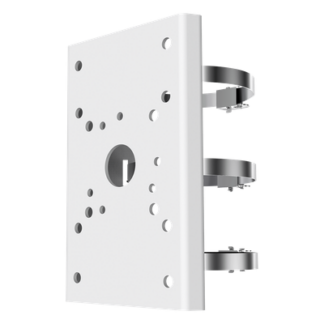 Montaje de Aro para Poste / Metal / 120 x 130 x 85 mm / 2.6 lb / Blanco