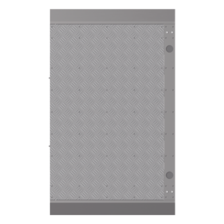 Base Adicional para Torniquete / Carril 90 cm (35.4 in) / No Requiere Anclaje / Paso de Cableado Integrado / Serie DS-K3B961
