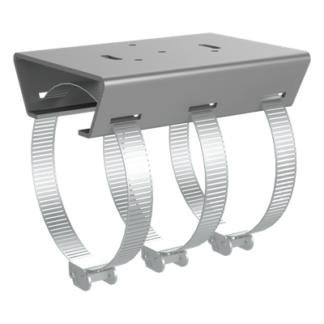 Montaje de Poste / Acero Inoxidable 316 / Diámetro Ajustable 60 a 300 mm / Carga 10 kg / Multidispositivo