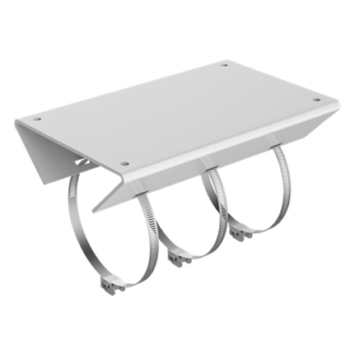 Montaje de Poste para Exterior / Brazo Extensible 305mm (12in) / Aleación de Aluminio / IP66 / Compatible con 30+ Modelos PTZ