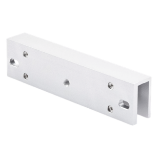 Montaje en U para Chapa Magnética / Puertas de Cristal / Espesor hasta 17 mm / Aldural Anodizado / 185×28×45 mm (7.3×1.1×1.8')