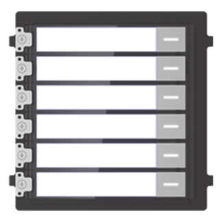 Módulo de Botones para Videoportero Modular / 6 Botones / Montaje Empotrado o Superficie / IP65 / Consumo 2 W