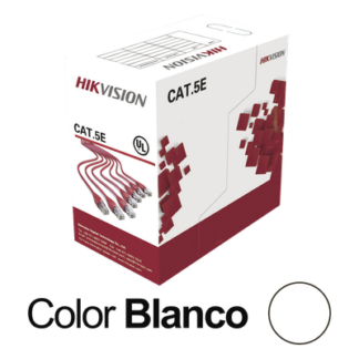 Bobina UTP / Cat5E 24 AWG / 305 m (1000 pies) / 100% Cobre / PVC CM / Interior / PoE / 100 MHz
