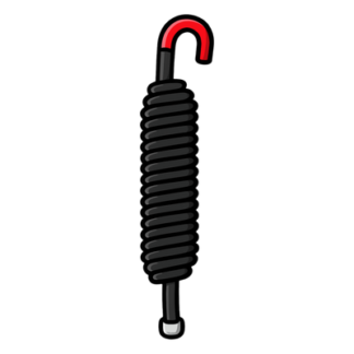 Resorte de Repuesto para Barrera Vehicular / Brazos de 5 y 6 m (16.4 y 19.7 ft) / Diámetro 43 mm / Longitud 425 mm / Acero de Resorte / 2 Componentes / Series 52 y 42