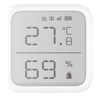 Sensor Inalámbrico de Temperatura y Humedad / Rango -35°C a 99°C / Alcance 800 m (2624.7 ft) / Cifrado AES-128 / Diseño Compacto 2.7" / Interior