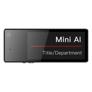 Body Camera en Placa de Identificación / 1600x1200p / Pantalla Tinta Electrónica 2.13 in / 64GB / Wi-Fi / 12h Grabación / 81x32.4x9 mm / 52g
