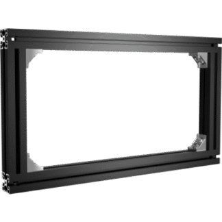 Soporte Modular 1x1 / Compatible con DS-D40W-2F / Negro / Pintura Electroestática / Instalación Rápida / Ligero y Delgado