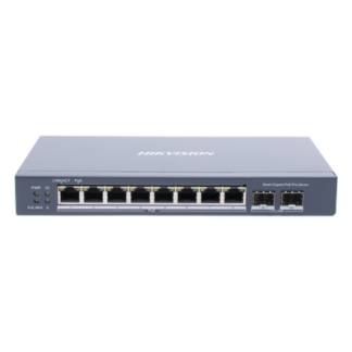Switch Administrable PoE+ / 8 Puertos Gigabit / 2 SFP / Extensión 300 m (984.3 ft) / 110 W / Gestión en la Nube