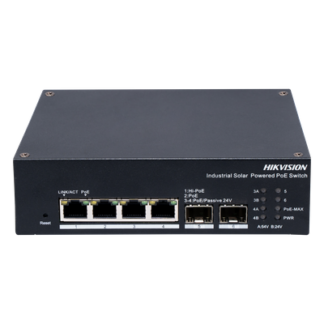 Switch Industrial Administrable / 4 Puertos PoE Gigabit / 1 PoE++ 90W + 3 PoE+ 30W / 2 SFP / 120W Total / 300 m (984 pies) / -40°C a 75°C