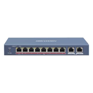 Switch PoE+ / 7 Puertos 10/100 Mbps 30 W / 1 Puerto Hi-PoE 90 W / 2 Uplink Gigabit / Extensión 300 m (984.3 ft) / 110 W