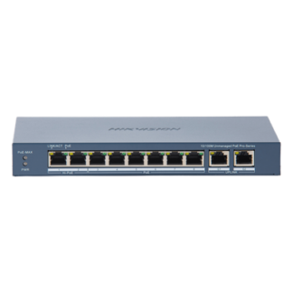 Switch PoE+ / 7 Puertos 10/100 Mbps 30W / 1 Puerto Hi-PoE 90W / 2 Uplink Gigabit / Alcance Extendido 300 m (984 pies) / 110 W Total