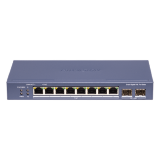 Switch PoE+ Administrable / 8 Puertos Gigabit PoE+ / 2 SFP / Gestión Cloud / Alcance Extendido 300 m / 984 pies / 110 W