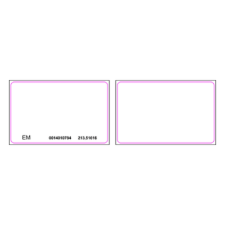 Tarjeta de Proximidad / EM 125 KHz / Rango 2.5-10 cm / ISO 85.5x54x0.8 mm / PVC Blanco / Imprimible Doble Cara
