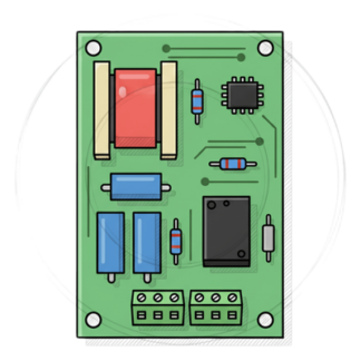 Tarjeta electrónica principal / Entradas integradas comunicación-alarma-sensor / Supresión de voltaje / Compatible torniquete DSK3B801L/M