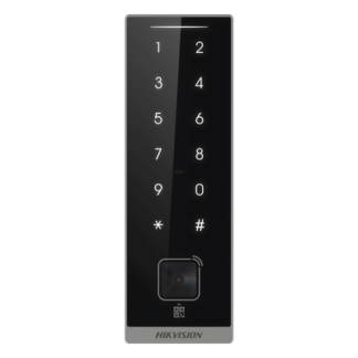 Teclado Esclavo de Control de Acceso / Lector Dual MIFARE 13.56 MHz y PROX EM 125 KHz / Bluetooth y Códigos QR / PIN Táctil / RS-485 Wiegand OSDP / Rango Térmico -40°C a 65°C