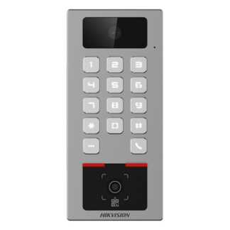 Terminal de Control de Acceso / Lector QR Exterior / Videoportero 2 MP / IP65 & IK09 / 100,000 Tarjetas / 300,000 Eventos / Bluetooth y App