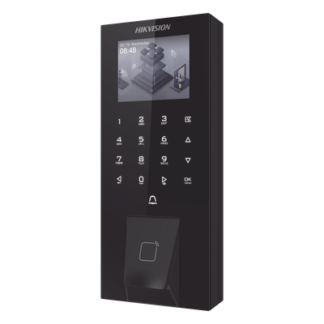 Terminal de Control de Acceso Biométrico / Huella + Tarjeta M1 + PIN + Bluetooth / 5,000 Huellas / 150,000 Eventos / Pantalla LCD Táctil 2.4 / IP65 / PoE / Wi-Fi / Bluetooth