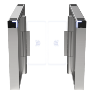 Torniquete Swing / 12,000,000 Ciclos MCBF / 14 Pares IR / Carril 90 cm (35.4 in) / Iluminación LED / Acero Inoxidable SUS304 / Incluye Lectores Mifare y Panel de Acceso