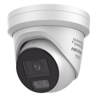 Turret IP / 4 Megapixel / Lente 2.8 mm / 98.4 pies IR + Luz Blanca / Audio Bidireccional / IP67 NEMA 4X / WDR 130 dB / AcuSense 3.0 / Estrobo Azul y Rojo