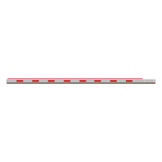 Brazo Recto para Barrera de Acceso / Aluminio Octogonal / 4 m (13.1 ft) / Iluminación LED Rojo-Verde / Perfil 120 x 50 mm