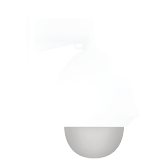 Burbuja Ahumada para Domo PTZ / 4 Pulgadas / IP66 / IK10 / Visibilidad Equilibrada / 4.7 x 2.7 Pulgadas