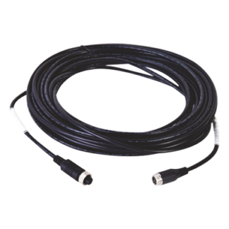 Cable Extensor de Video y Audio / 4 m (13.1 ft) / Conector Aviación M12-4P / Transmisión Simultánea / Alimentación Integrada / Protección Ambiental