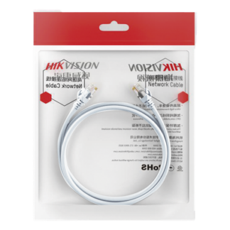 Cable de Parcheo / UTP / Cat. 6 (24 AWG) / 0.50 Metros (1.64 Pies) / Color Blanco / PoE+ / Interior
