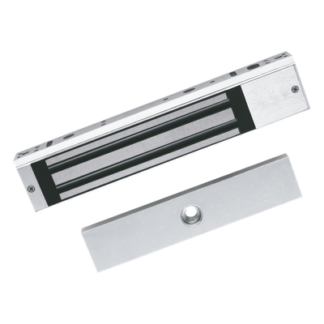 Chapa Magnética Electromagnética / 617 lbs (280 kg) / 12 VDC / LED de Estado / Anti-residual / Interior