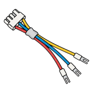Cable de salida de alarma / 10 cm (0.33 ft) / 4 hilos / Relay