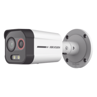 Cámara Bala IP Biespectral Térmica y Óptica / Térmica 96 x 72 / Óptica 4 MP ColorVu / VCA Perimetral / IR 30 m (98.4 ft) / IP67 / PoE