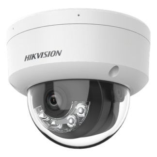 Cámara Domo IP / 4 Megapixel / Dual Light 30 m (98.4 ft) / Lente 2.8 mm / 109° FOV / IK08 / IP67 / PoE