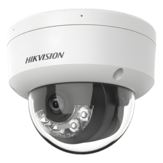 Cámara Domo IP / 8 Megapixel (4K) / Dual Light 30 m (98.4 ft) / Lente 2.8 mm / 113° / AcuSense Lite / IP67 / PoE