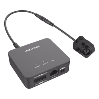 Cámara IP Pinhole / 2 Megapixel / Lente 2.8 mm / WDR 120 dB / PoE / MicroSD 256 GB / 2 m (6.6 ft) Cable