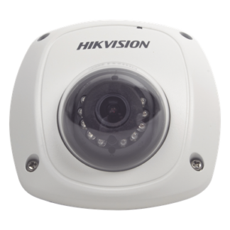 Cámara Móvil Mini Domo IP / 2 Megapixel / Full HD 1080P / Gran Angular 2.8 mm / IR 10-20 m (32.8-65.6 ft) / WDR 120 dB / IK07 / Conector Tipo Aviación PoC