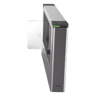 Torniquete Lado Derecho para ampliar carriles /Con 12 pares de detectores IR para validación de permisos/ Soporta Terminal de reconocimiento facial/ audio personalizable.
