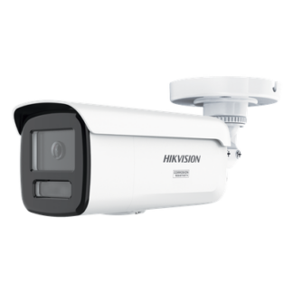 Bala IP / 6 Megapixel / Lente 4 mm / 197 pies IR + Luz Blanca / Exterior IP67 / Estrobo Azul y Rojo / WDR 130 dB / ACUSENSE 3.0 / Metal / NEMA 4X / ACUSEEK