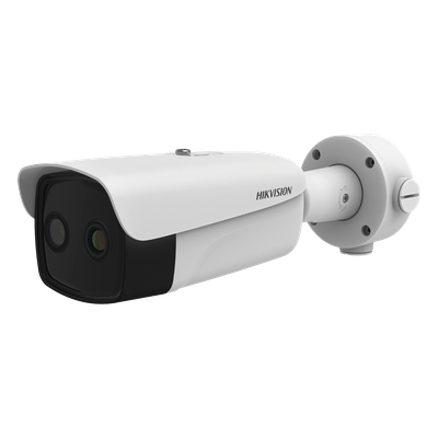 Bala IP Térmica 384 X 288 / Lente 25 mm / Termométrica / Detección de Temperatura / Detección de Fuego / Exterior IP66 / MicroSD