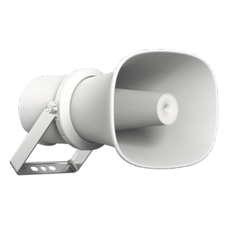 Bocina IP Tipo Trompeta / 25 Watts / PoE / Anti-corrosión / IK10 / Entrada de Alarma / TTS / SPL 124 dB @ 1 m