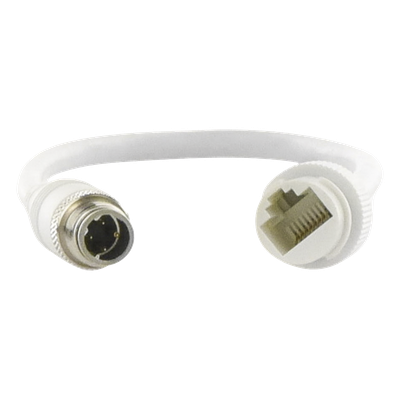 Cable Adaptador M12 a RJ45 / Conector Industrial / Para Sistemas Móviles / Red Ethernet